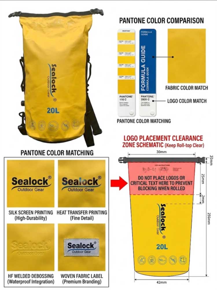 Private Label torra påsar för utomhusutrustning varumärken