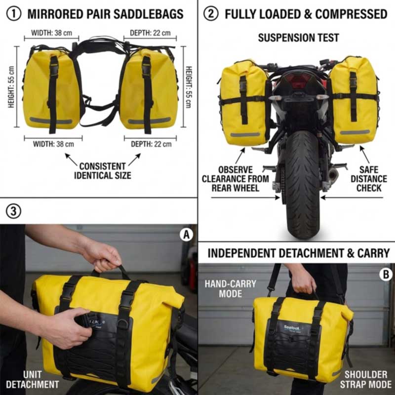 Motorcykel Saddlebag Tillverkare för äventyrsmotorcykelmärken
