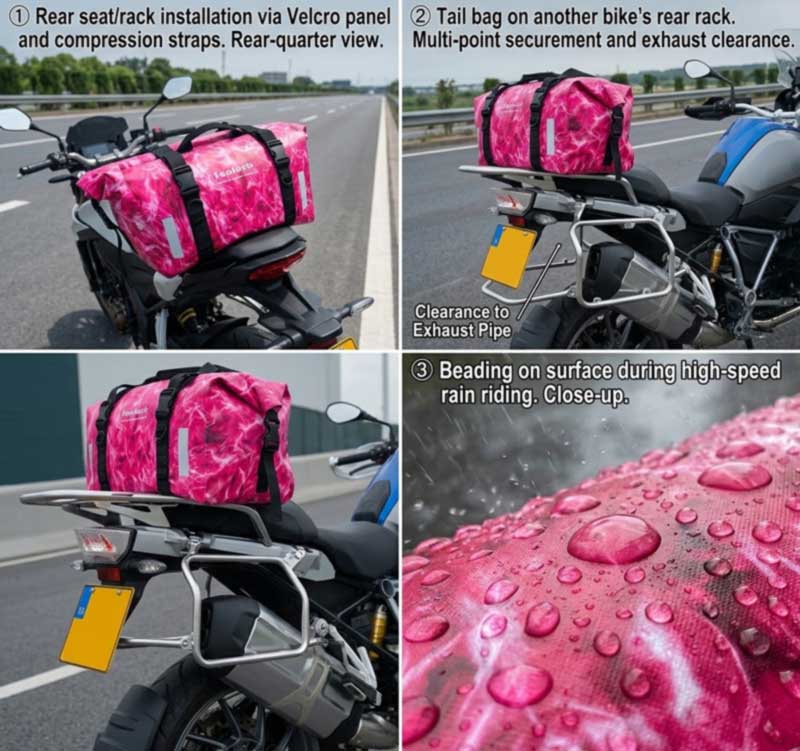 Motorcykel Vattentät Bag Tillverkare för Adventure Brands